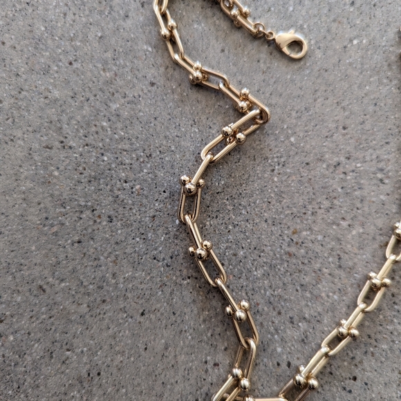 House of Harlow 1960 connecting ball tiffany gold chain necklace - Picture 5 of 6